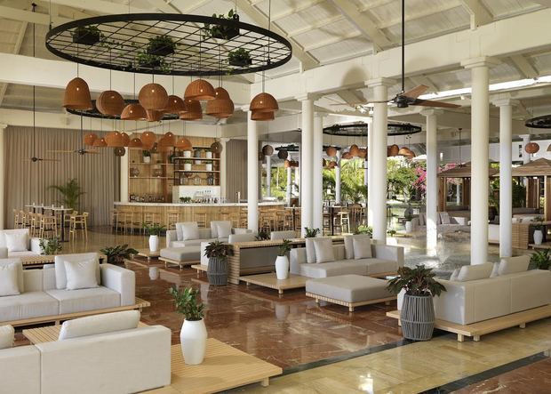 Área del lobby del Meliá Punta Cana Beach.