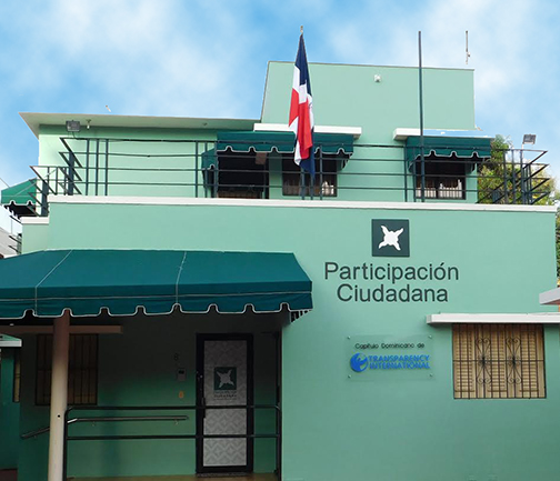 Vista de la fachada del edificio de la sede de Participación Ciudadana.