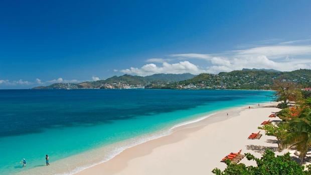 Playa de la isla de Grenada.