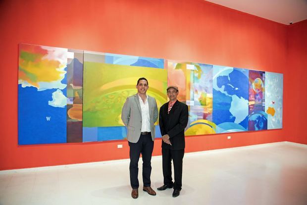 WorldWide CEO Fernando Joa y Enriquillo Amiama en el Modern Art Museum.