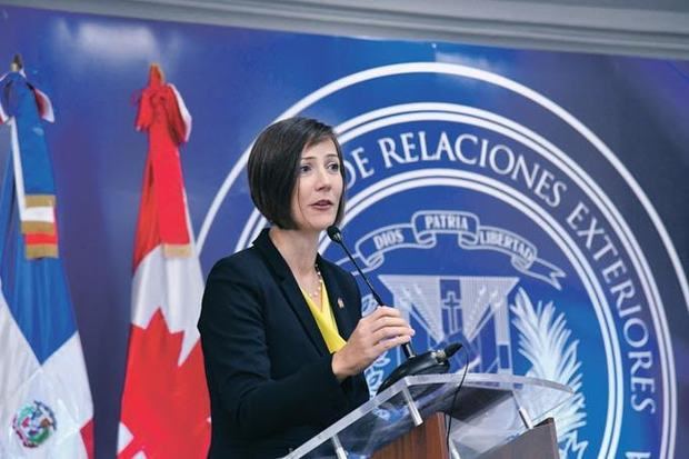 Shauna Hemingway, embajadora de Canadá en la República Dominicana. 