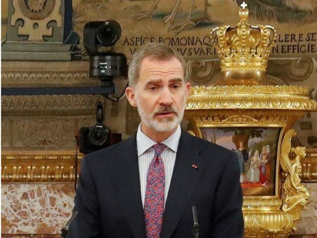 El rey Felipe VI dio un discurso durante el almuerzo oficial al presidente de Costa Rica, Carlos Alvarado Quesada celebrado este lunes en el Palacio Real.