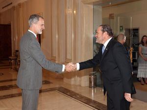 Felipe VI recibe en audiencia representante de Cámara Oficial de Comercio de España en República Dominicana