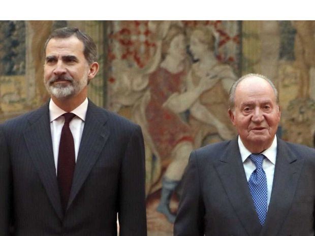 El rey de España coincidirá con su padre en la recepción de Carlos III.