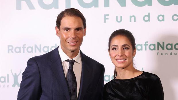 El tenista Rafael Nadal y su mujer Xisca Perelló en una imagen de archivo en el Consulado Italiano en Madrid.