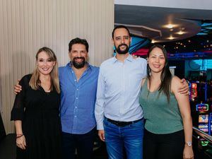 María Elena Fernández, Felipe Olivares Garelli, Jorge Santos Comerma y Katherine Gómez.