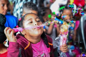 Niños en la actividad.