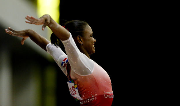 La gimnasta dominicana Yamilet Peña.