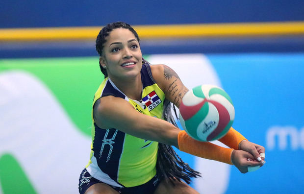 En la imagen, la jugadora dominicana Brenda Castillo.