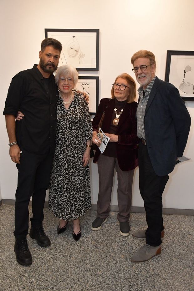 Marcos Lora, Milagros Ortíz Bosch, Marianne de Tolentino y Salvador Bergés.  