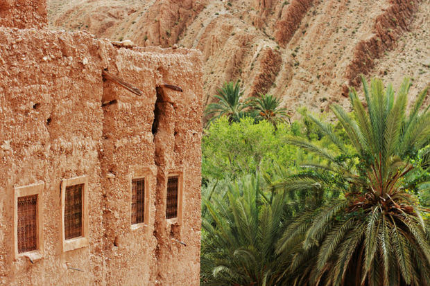 Oasis de Tirnerhir y la Garganta del Torda en Marruecos.