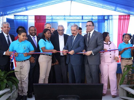 Acto de inauguración del nuevo Politécnico Parroquial Betania, ubicado en el sector Los Guaricanos, Villa Mella, de Santo Domingo Norte.