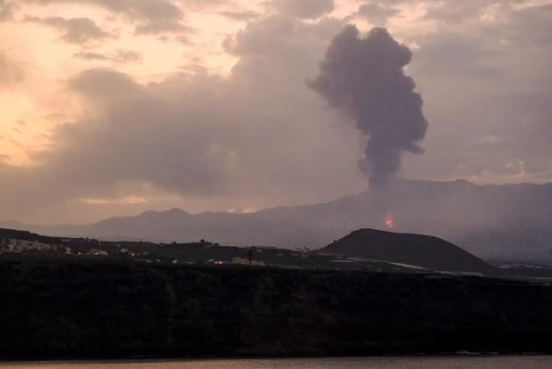 Imagen de la erupción volcánica en La Palma.
