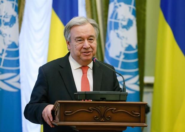 En la imagen un registro del secretario general de Naciones Unidas, António Guterres, quien fue una de las voces de la conmemoración oficial organizada por la ONU de cara al Día Internacional de la Mujer.