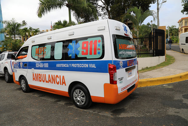 Ambulancia en Samaná. 