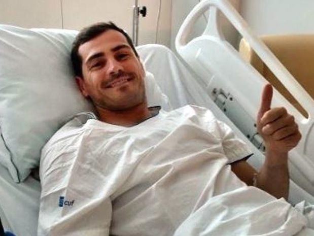 Casillas, portero del Porto, en una imagen colgada en su Twitter. (Foto:EFE).