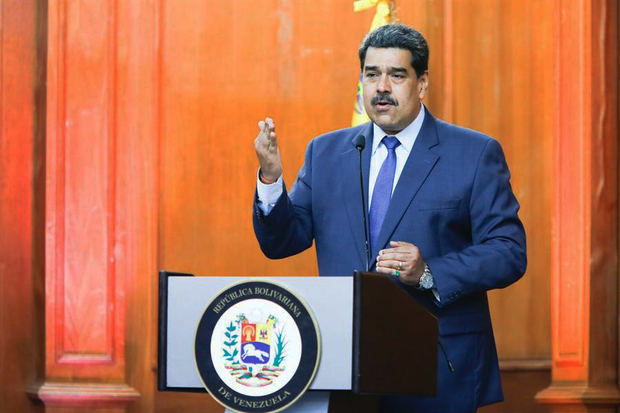 Presidente de Venezuela, Nicolás Maduro, mientras habla durante un acto de Gobierno en Caracas, Venezuela.