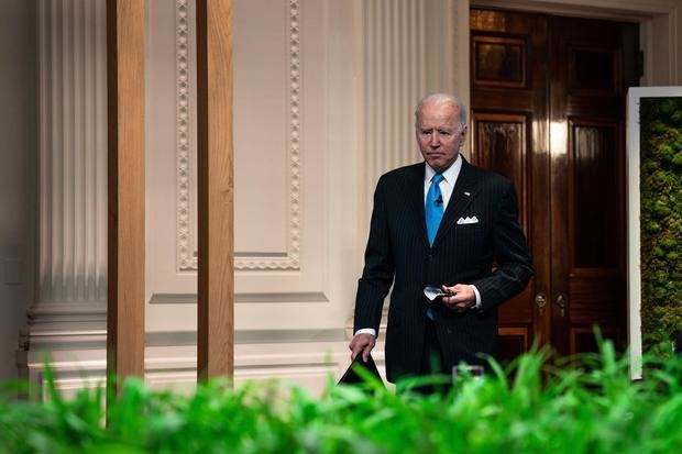 El presidente de EE.UU., Joe Biden, se dispone a participar, este 23 de abril de 2021, en la Cumbre del Clima desde la Casa Blanca, en Washington.