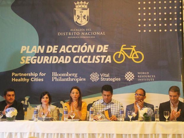 David Collado en el Plan de Acción de Seguridad Ciclista de la Alcaldía del Distrito Nacional 2019-2021.