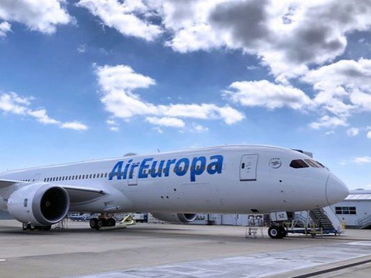 Air Europa arribó este lunes desde Madrid al Aeropuerto Internacional de Tocumen, Panamá.