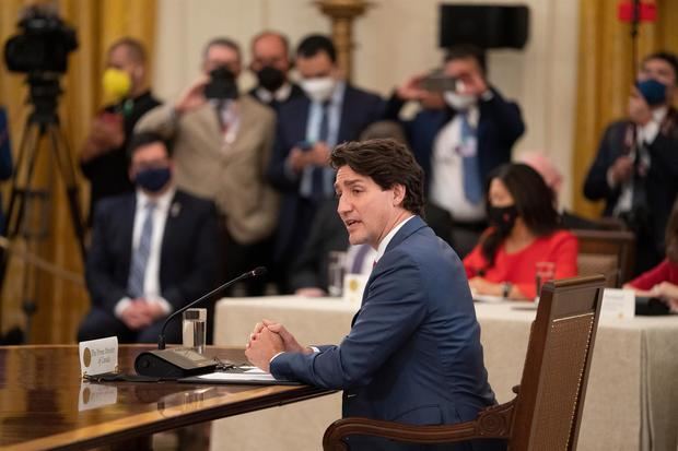 Fotografía de archivo, tomada el pasado 18 de noviembre, en la que se registró al primer ministro de Canadá, Justin Trudeau, quien dio positivo a la covid-19.