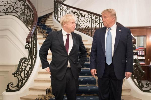 En la imagen, el primer ministro británico, Boris Johnson (i), junto al presidente estadounidense, Donald J. Trump. 