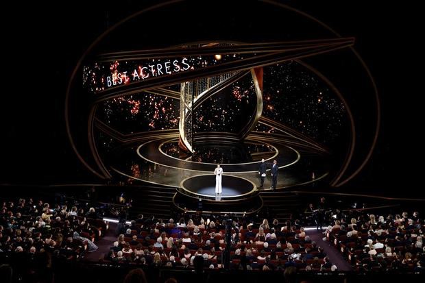 Vista de la ceremonia de los Óscar en el Dolby Theatre en Hollywood, California, EE.UU.