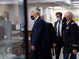 El presidente de EE.UU., Donald Trump, tenía previsto reunirse con el personal sanitario y militares que están recibiendo tratamiento en el hospital militar Walter Reed.