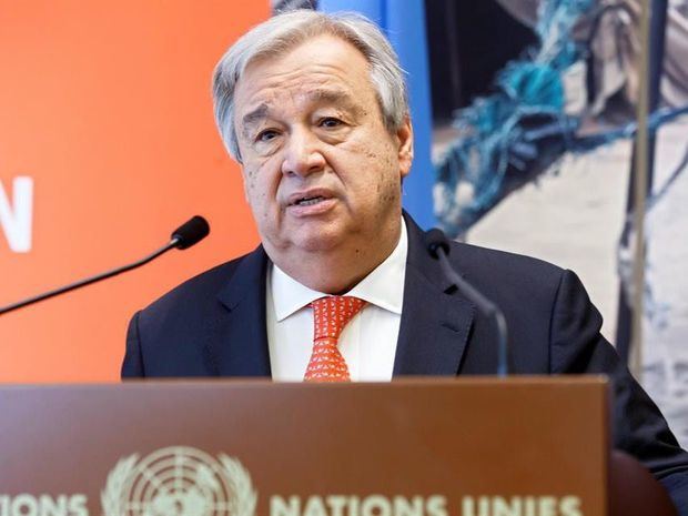 En la imagen un registro del secretario general de la ONU, António Guterres, quien explicó que 'hemos visto a gente joven en primera línea de la acción climática, demostrando lo que es un liderazgo contundente'. 