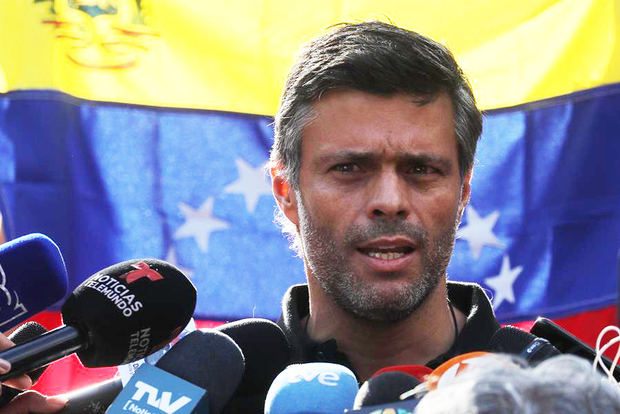 En la imagen un registro del líder opositor venezolano Leopoldo López.
