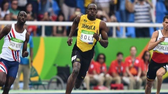 En el centro el atleta jamaicano Usain Bolt.