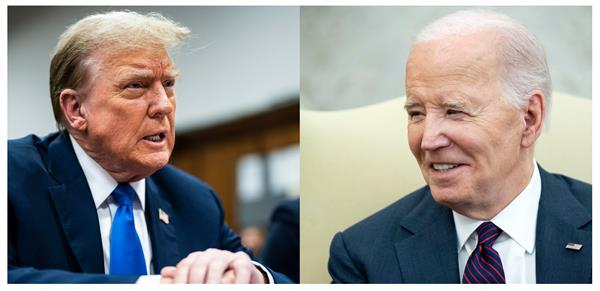 Combo de fotografías de archivo que muestra al presidente electo de los Estados Unidos, Donald Trump (i), y al presidente saliente de EE.UU., Joe Biden. 