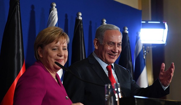 Angela Merkel y Benjamín Netanyahu