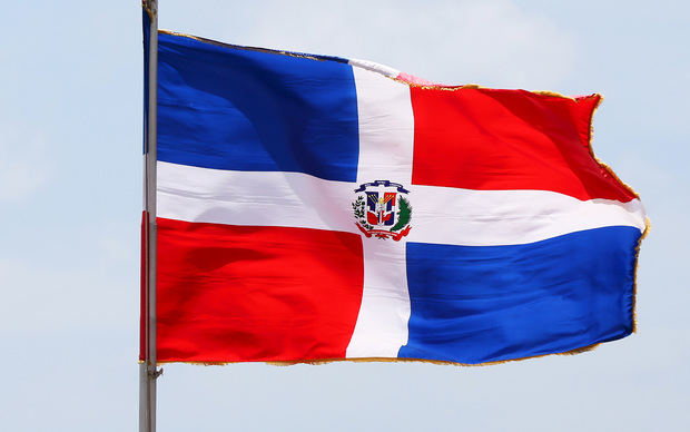 Bandera dominicana.