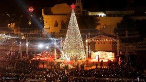 Belén inicia con el encendido del árbol otra Navidad sin apenas peregrinos