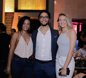 Charyl Adams, Plinio Melo y Carla Ortega.