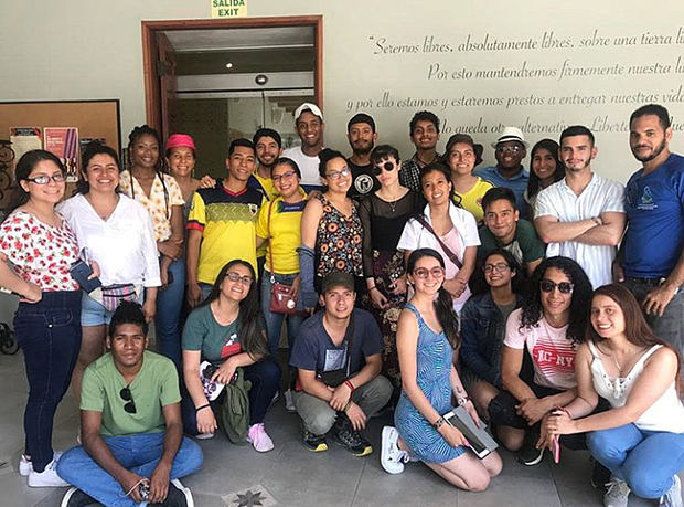 Estudiantes de la Universidad Pedagógica Nacional de Colombia.