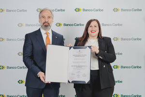 Banco Caribe alcanza el 97% de sus sucursales certificadas en seguridad y salud laboral