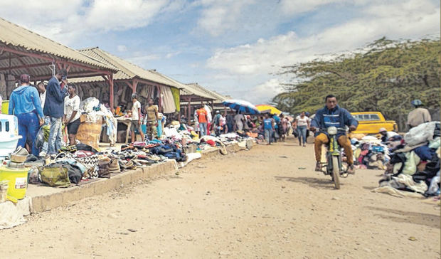 Imagen de los mercados en la frontera Dominico-Haitiana.