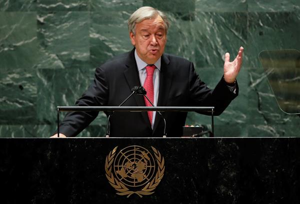 Fotografía del secretario general de la ONU, António Guterres. 