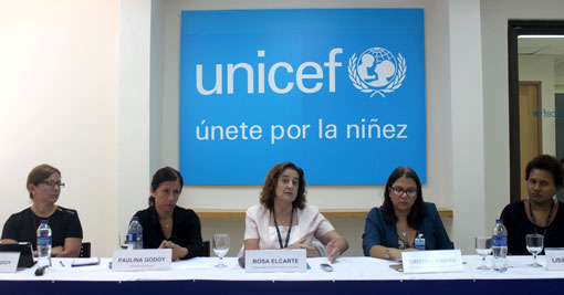 Representantes de Unicef. 