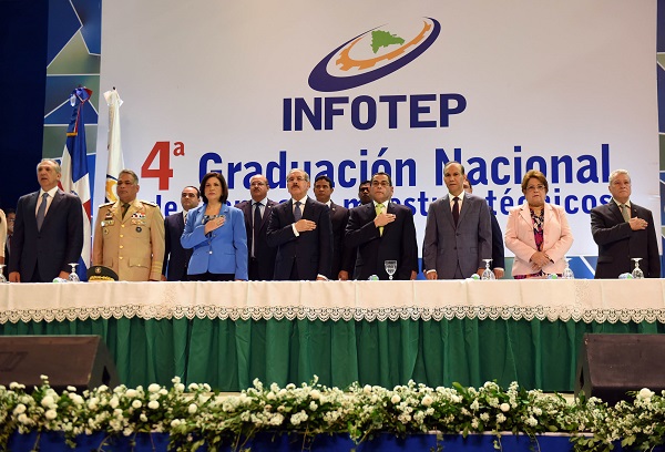 José Ramón Peralta, Teniente General Ruben Darío Paulino Sem, Margarita Cedeño, Presidente Danilo Medina, Rafael Ovalles, Winston Santos, Alejandrina Germán y Nelson Toca