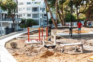 Alcaldía del Distrito Nacional trabaja simultáneamente en la construcción de seis parques en la capital