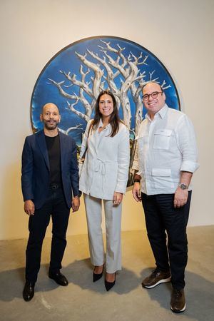 Luis Santana, Ines Martín y Oliver Peña.