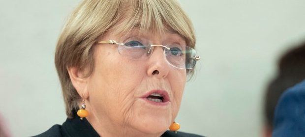 Michelle Bachelet, alta comisionada para los derechos humanos de la ONU.