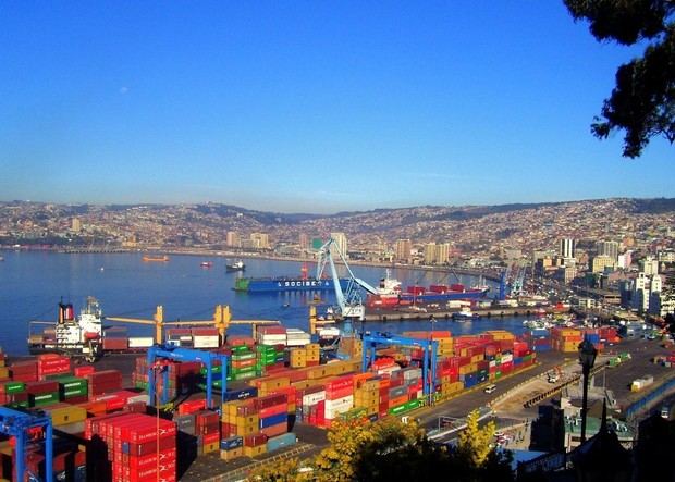 Puerto de Valparaíso, Chile.