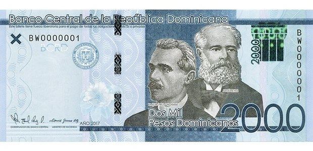 El Banco Central de la República Dominicana (BCRD) informó este jueves que a partir de mañana circulará otro billete de 2,000 pesos dominicanos, serie 2019.