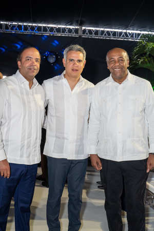 Samuel Pereyra, Guillermo Estrella y Antonio Almonte.