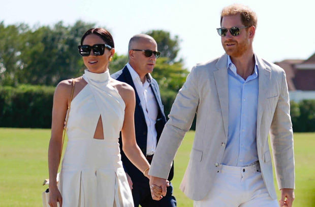 El príncipe Enrique de Inglaterra y su esposa Meghan, duquesa de Sussex.