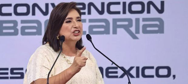 La candidata de la coalición opositora Fuerza y Corazón por México, Xóchitl Gálvez. 